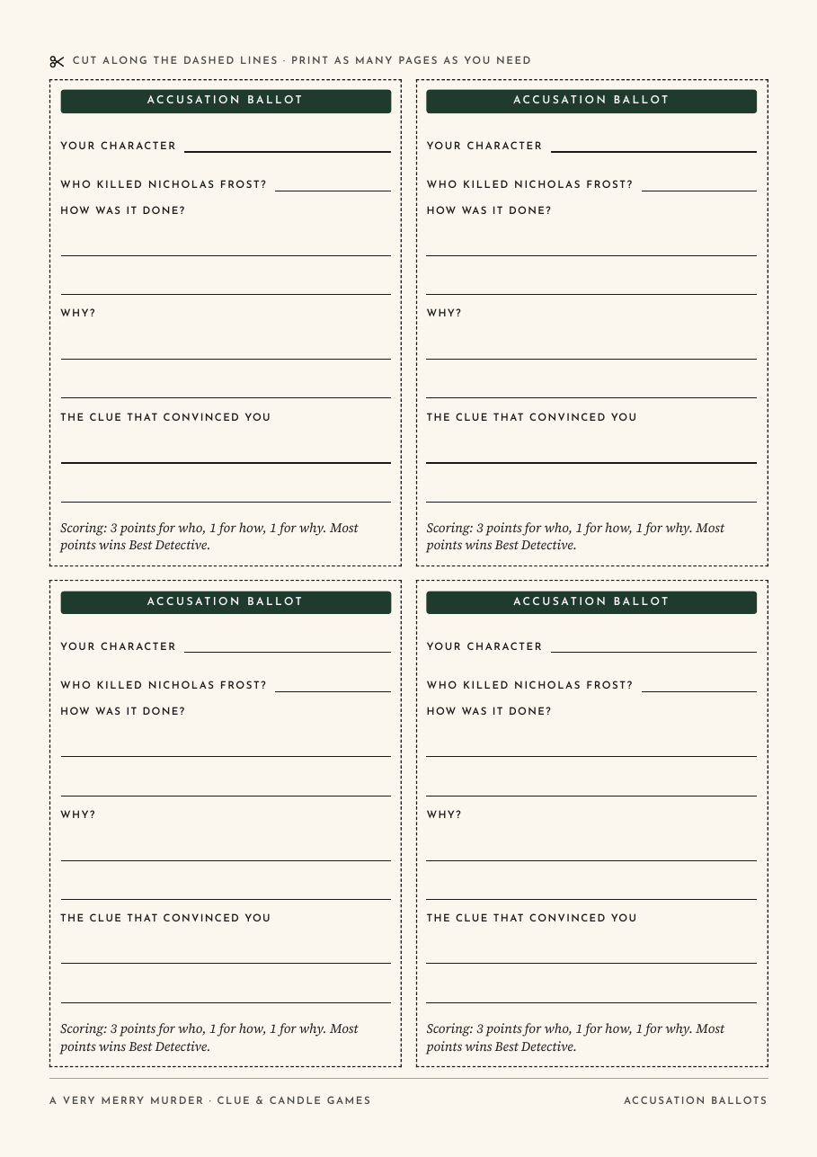 Accusation Ballots (A4)