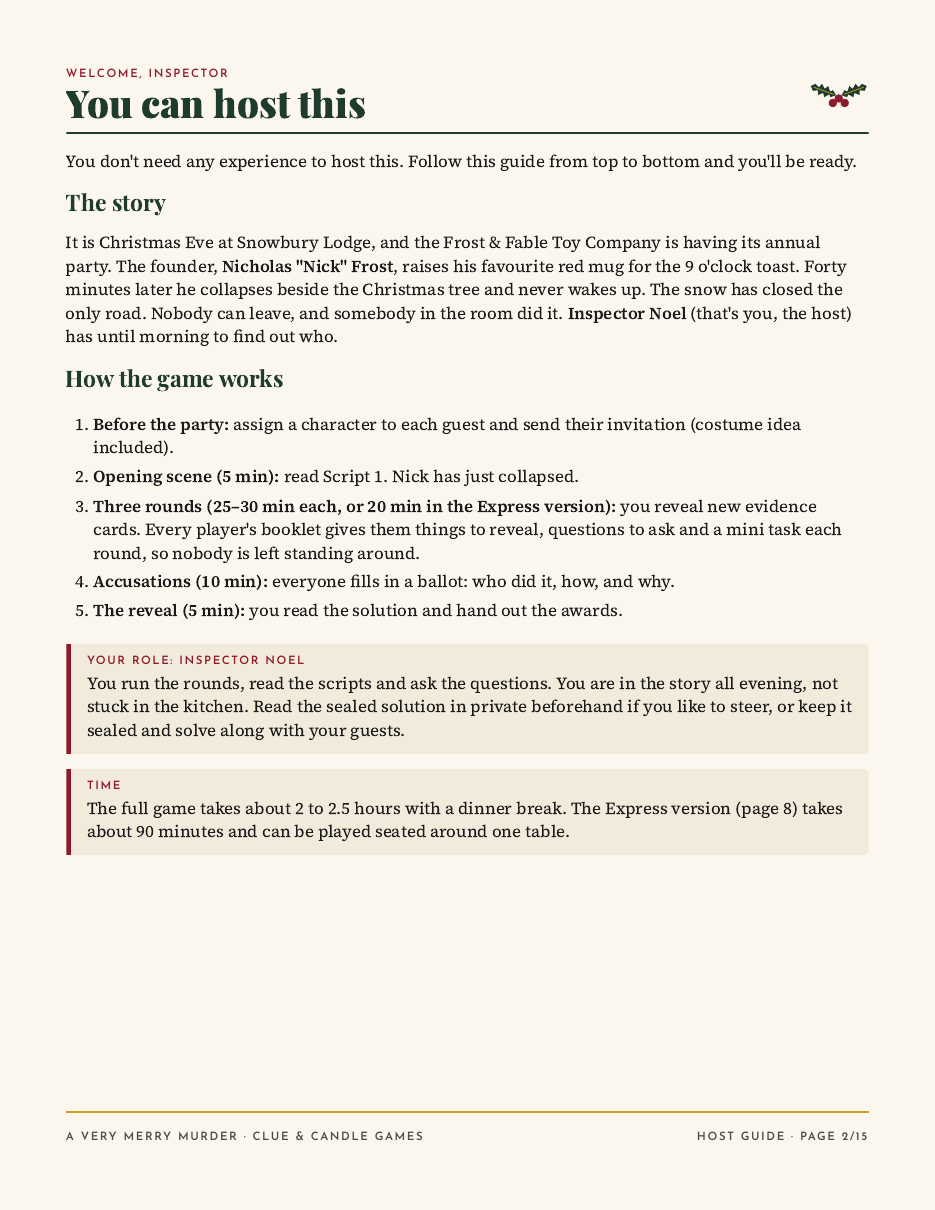 Host Guide, page 2