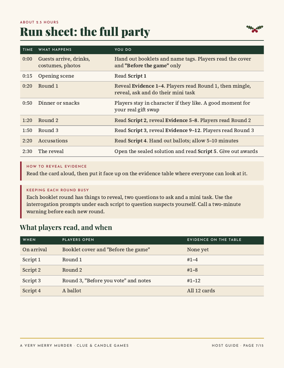 Host Guide, page 7