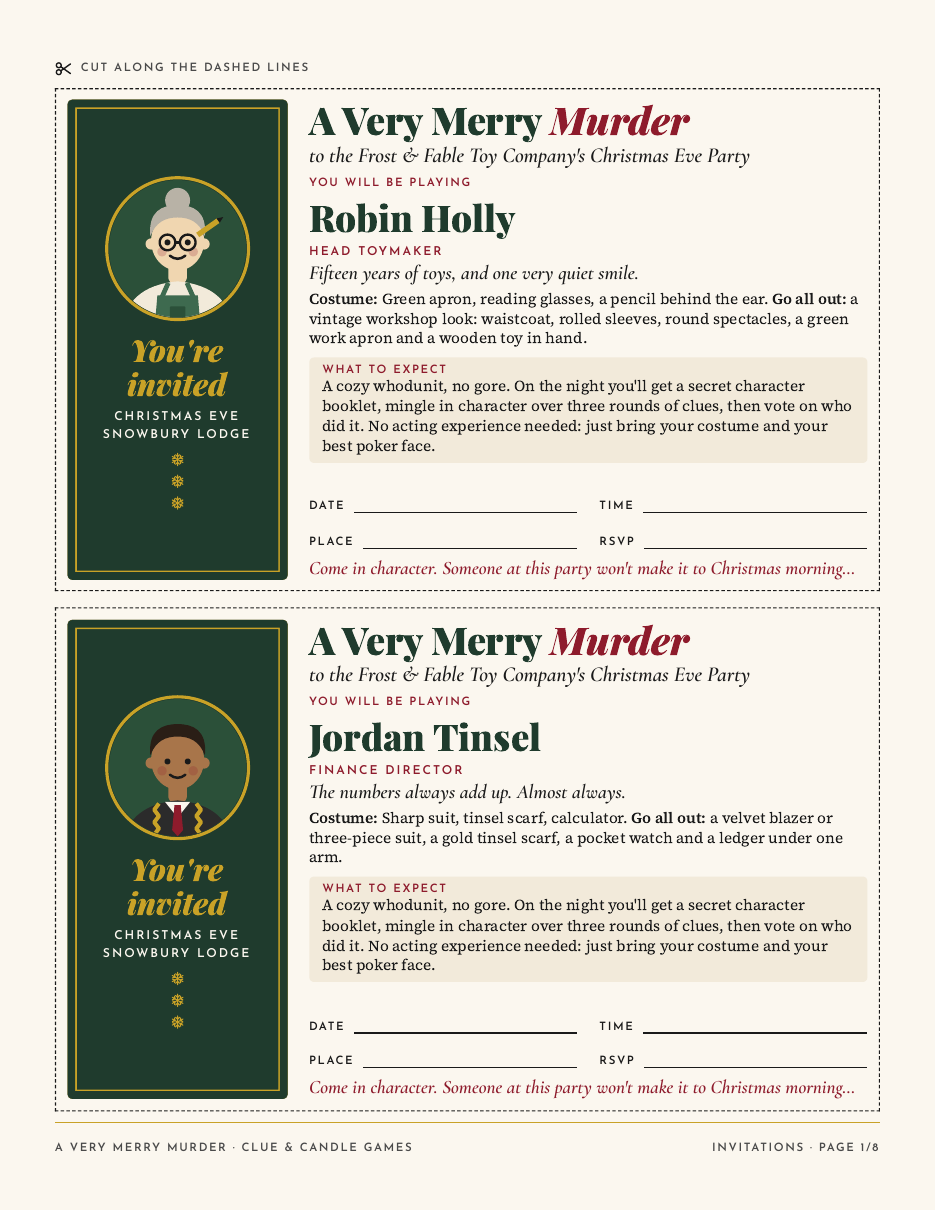 Invitations, page 1