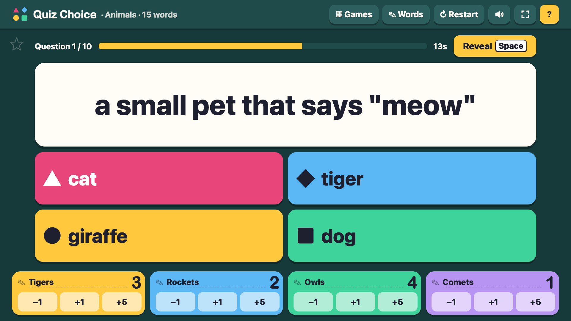 Quiz Choice screenshot